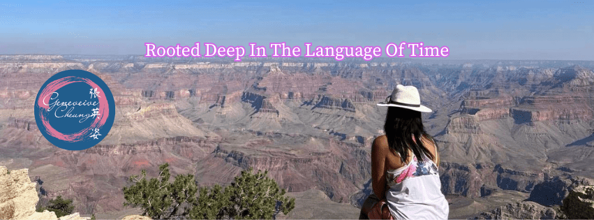 Genevieve Cheung overlooking the Grand Canyon landscape, reflecting on time, distance, and inner journey.